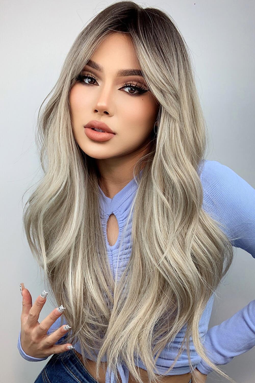 Full Machine Long Wave Wigs 26'' - CADEAUME