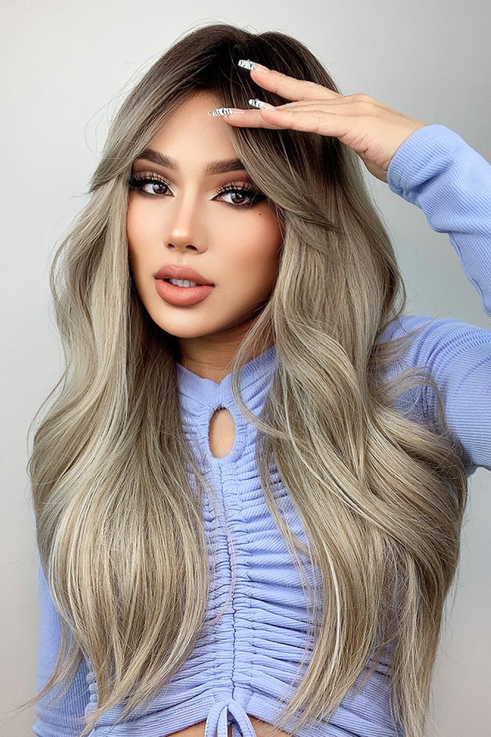 Full Machine Long Wave Wigs 26'' - CADEAUME