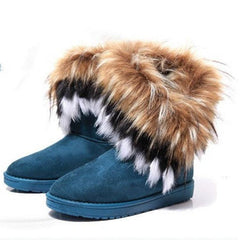 Fur Boots Warm Ankle Boots For Women Snow Shoes - CADEAUME