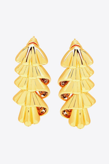 So Gorgeous 18K Gold-Plated Rhinestone Earrings - CADEAUME