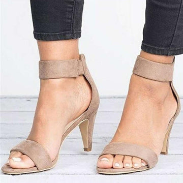 Women Sandals Open Toe Summer Shoes High Heels Sandals Female Thin Heel Shoes Suede Wedding Sandale Ladies 2022 Sandalias Mujer